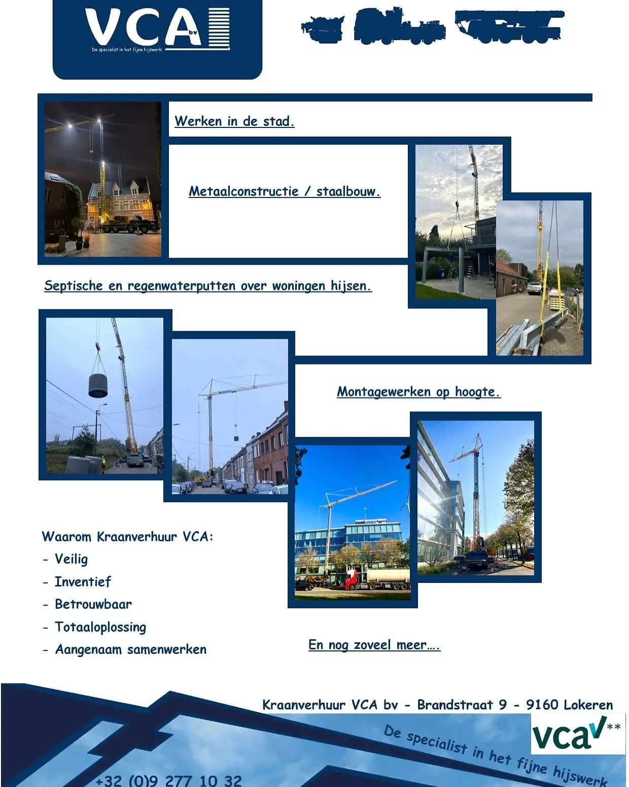 Voorstelling van onze mobiele torenkraan