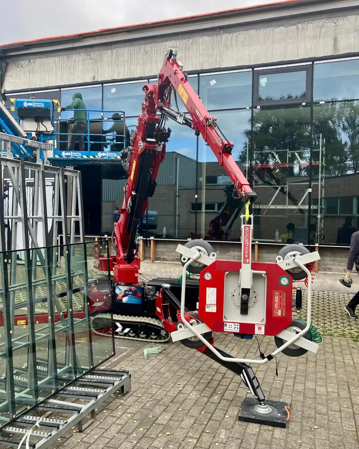 Minihijskraan in Zedelgem
