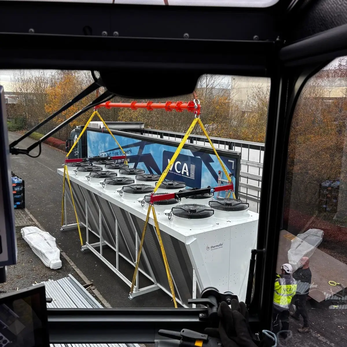 Schuifzeil-dieplader voor veilig en flexibel technisch transport