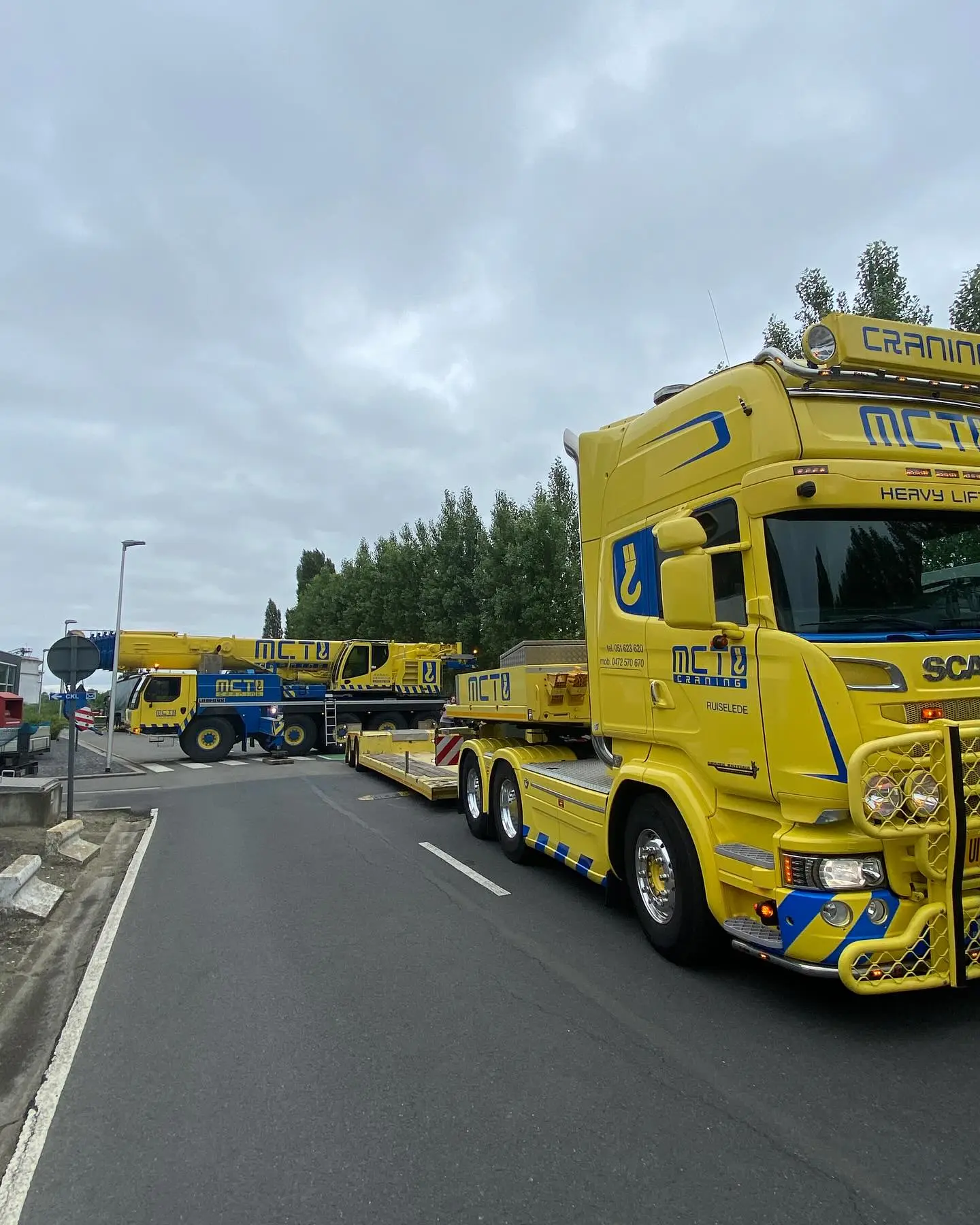Transport in de haven van Antwerpen
